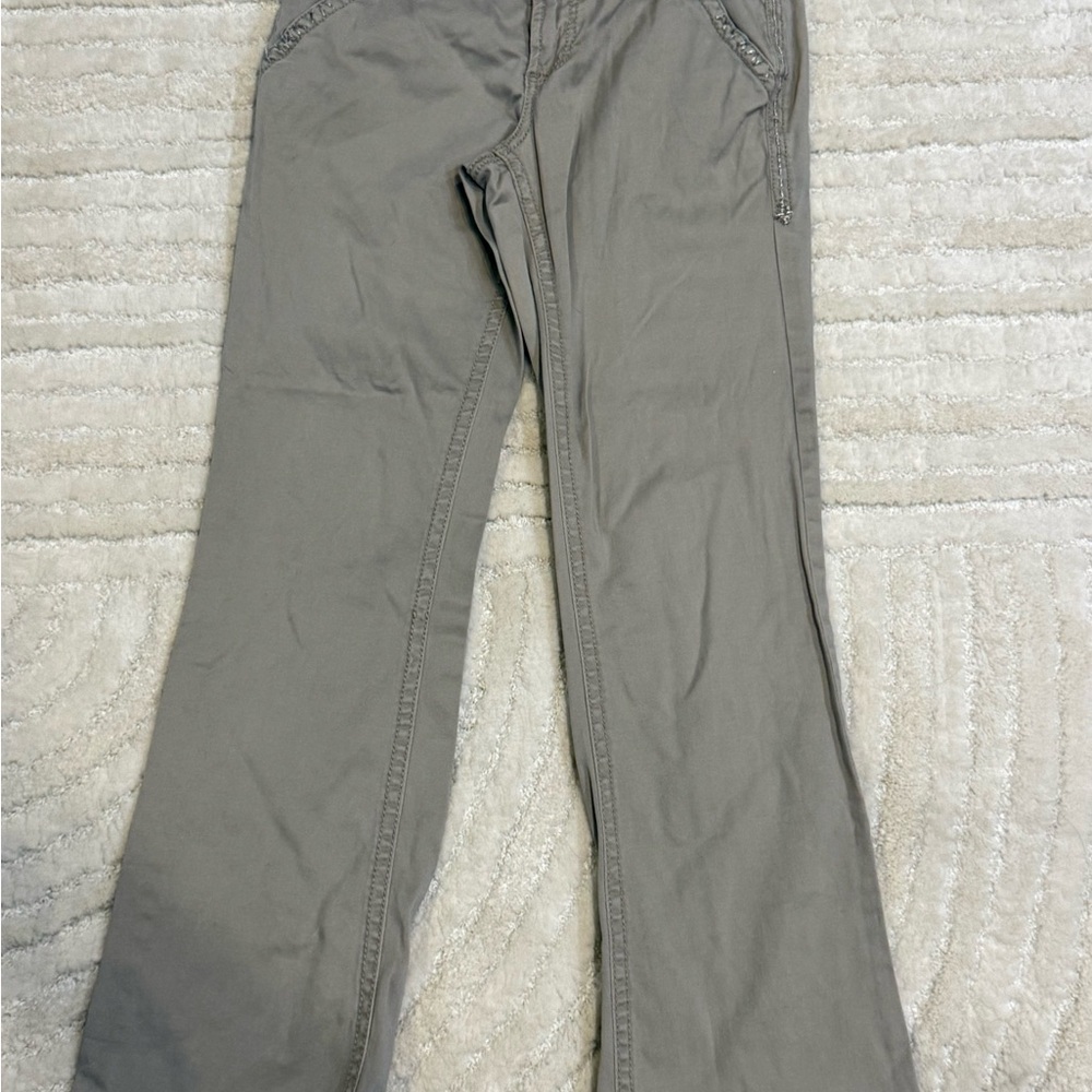 BKE Women's Straight Leg Jeans in Olive Green